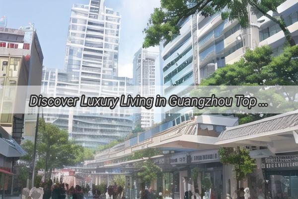 Discover Luxury Living in Guangzhou Top HighEnd Real Estate Properties to Elevate Your Lifestyle